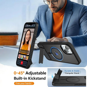 Karwan ShieldX MagSafe Kickstand Case – Ultimate Protection For iPhone 15 Plus - Premium Case Cover by Karwan