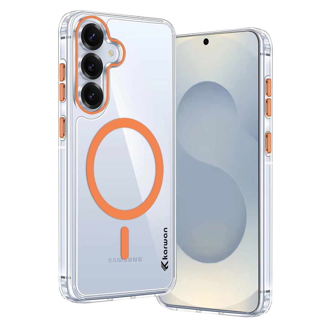 Karwan Magnetic Clear Case for Samsung Galaxy S25 Plus – Anti-Yellowing MagSafe Cover