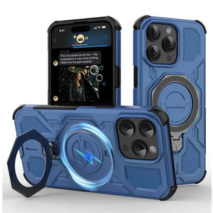 Karwan Vanguard Rugged Kickstand MagSafe Case for iPhone 15 Pro - Karwan