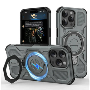 Karwan Vanguard Rugged Kickstand MagSafe Case for iPhone 15 Pro Max - Karwan