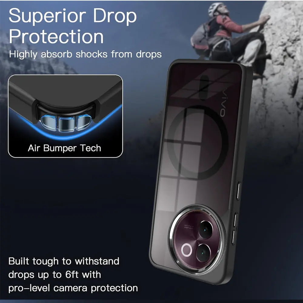 Karwan Hylucent AeroMag MagSafe Case For Vivo V30E| Durable & Drop-Resistant Karwan