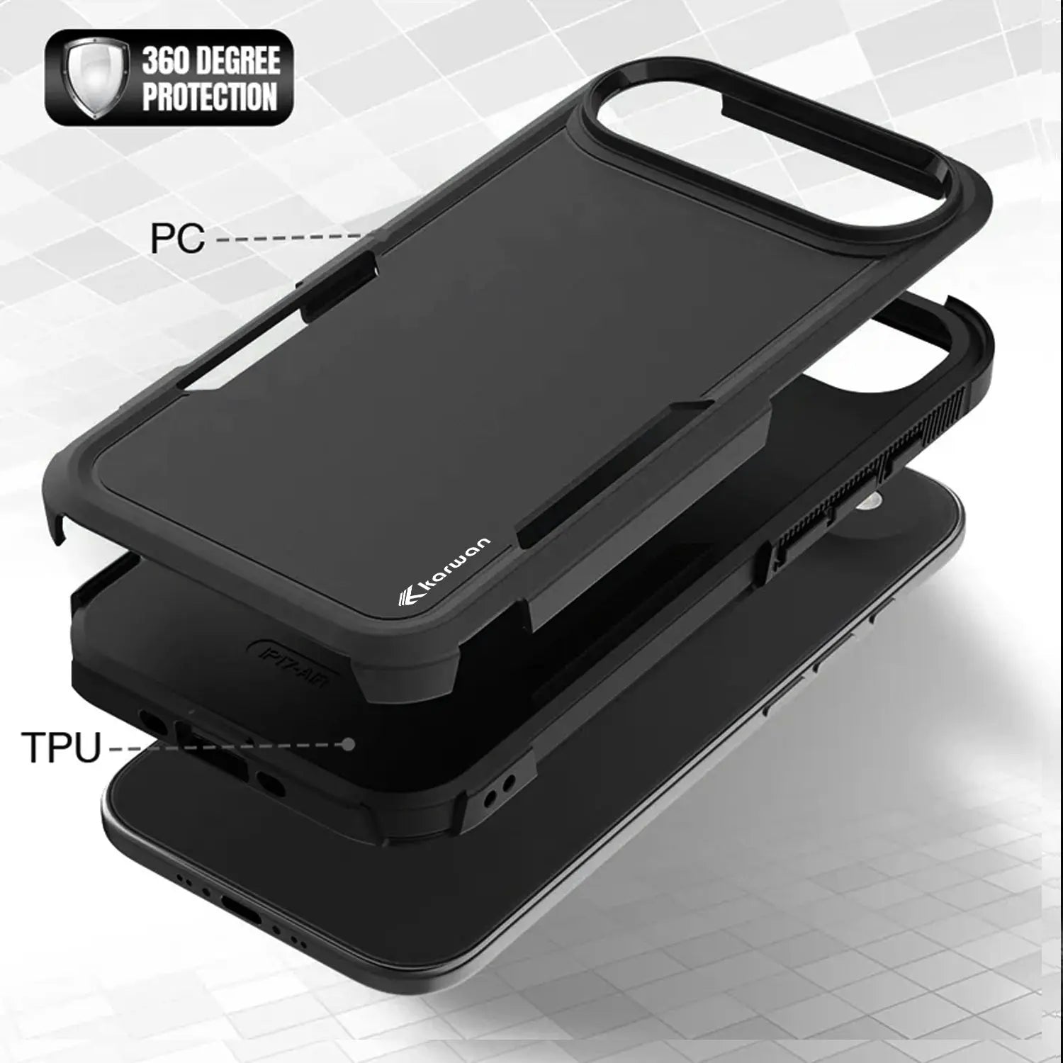 Karwan Immortal Dual Layer For iPhone 17 Air Rugged Back Case Karwan