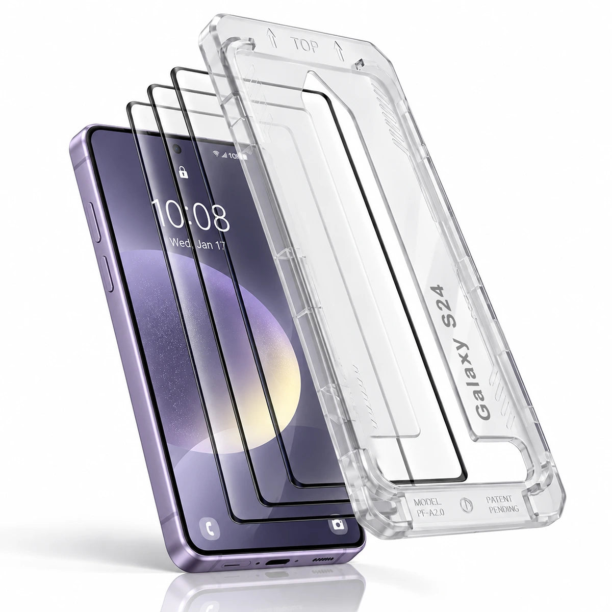Align 3X Tempered Glass for Samsung S24 | Pack of 3