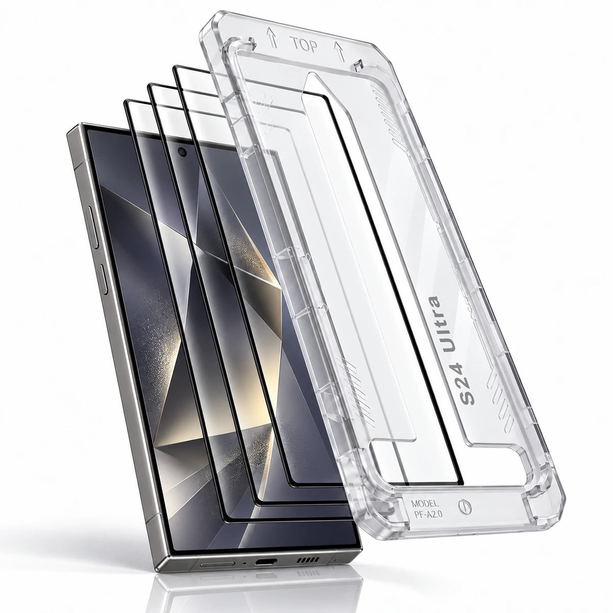 Align 3X Tempered Glass for Samsung S24 Ultra | Pack of 3