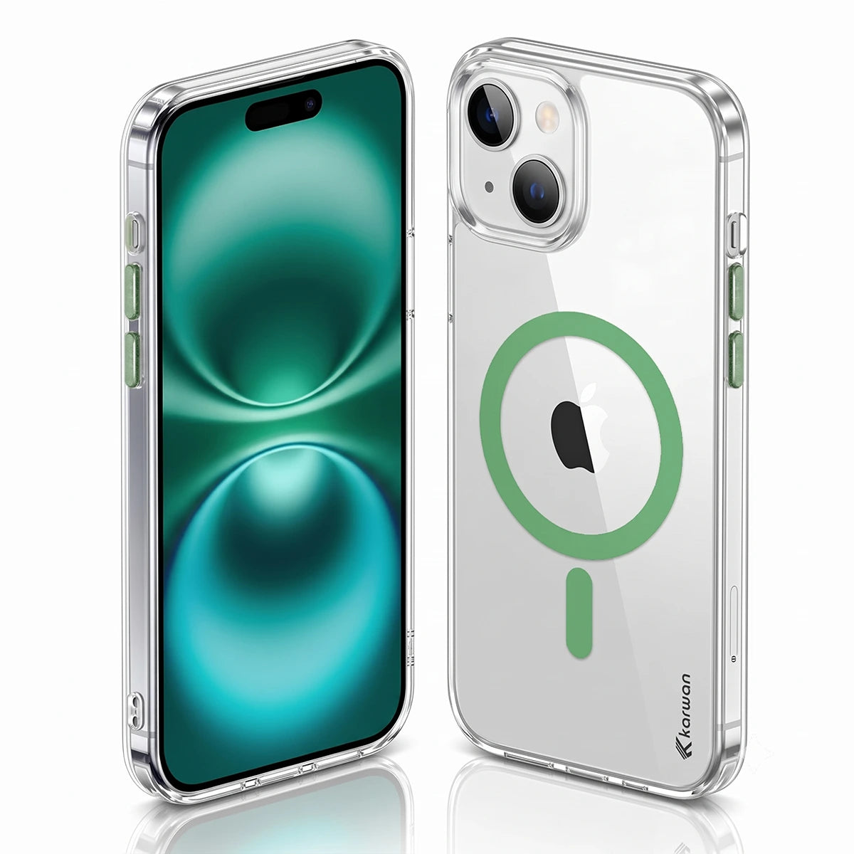 Karwan Magnetic Clear Case for iPhone 15 Plus – Anti-Yellowing MagSafe Cover