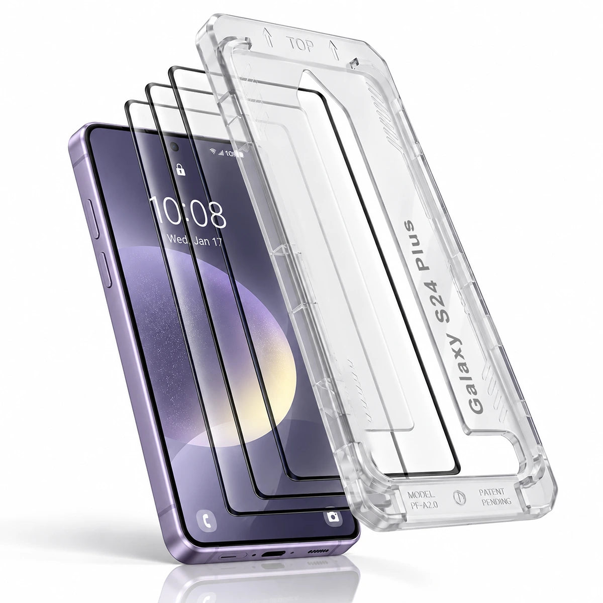 Align 3X Tempered Glass for Samsung S24 Plus | Pack of 3