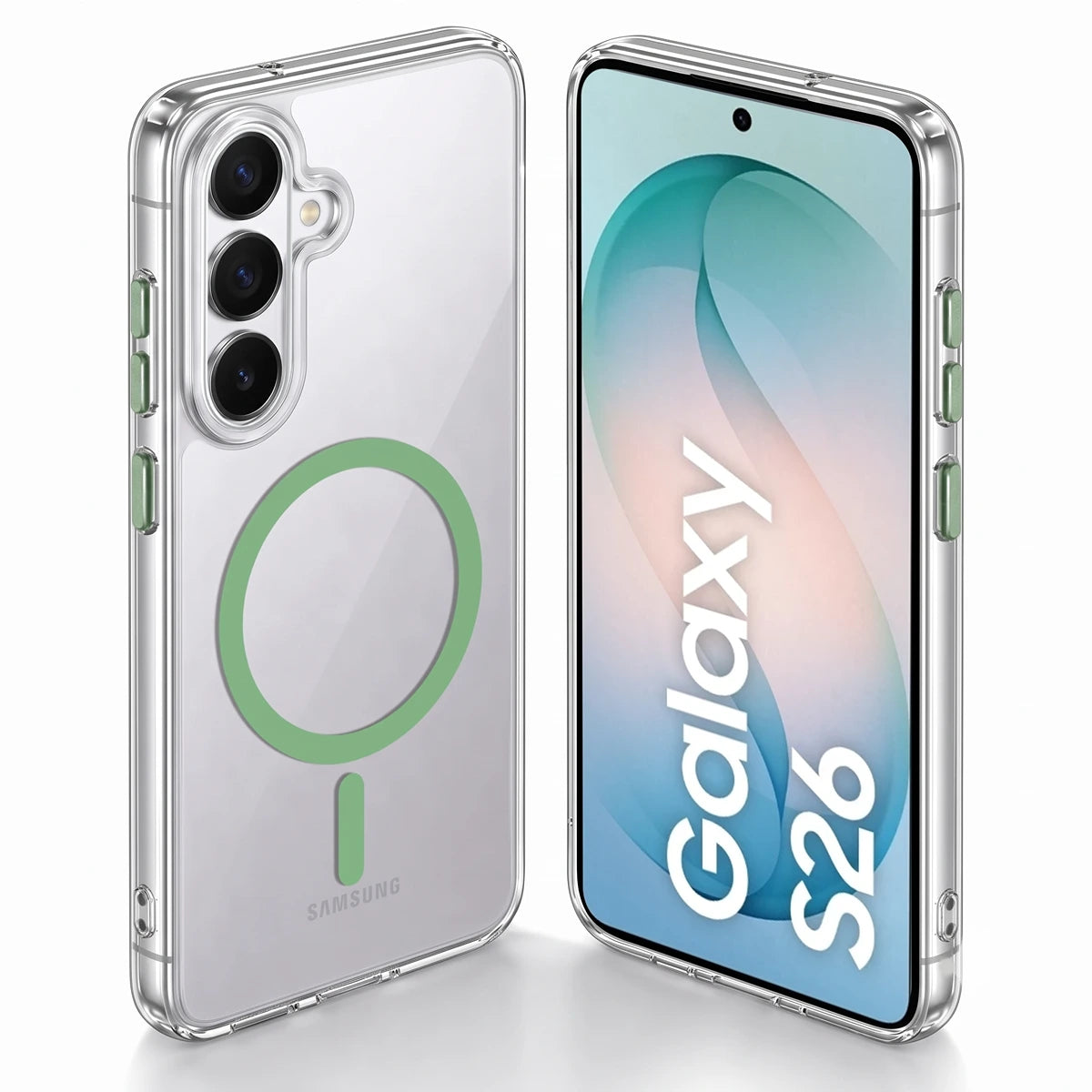 Karwan Magnetic Clear Case for Samsung Galaxy S26 – Anti-Yellowing MagSafe Cover