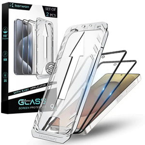 Premium Tempered Glass for Samsung S25 Ultra | Bubble-Free Easy Applicator | Pack of 2