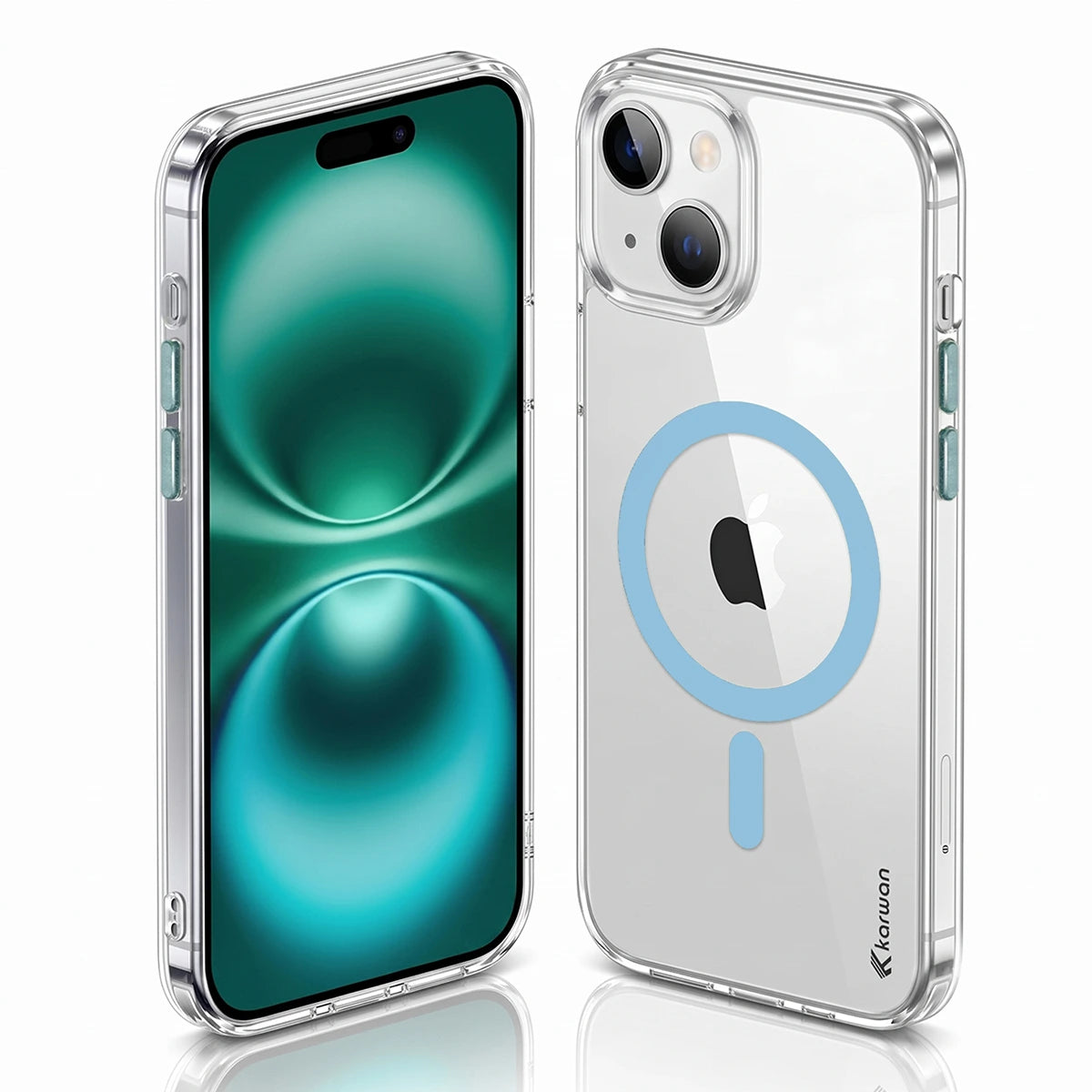 Karwan Magnetic Clear Case for iPhone 15 Plus – Anti-Yellowing MagSafe Cover