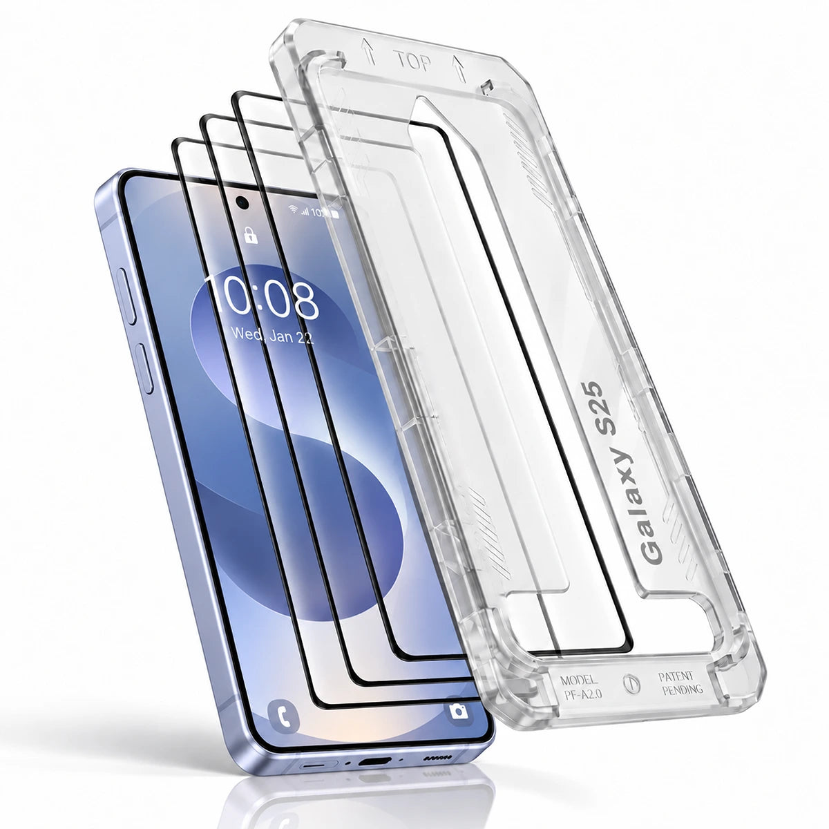 Align 3X Tempered Glass for Samsung S25 | Pack of 3