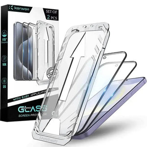 Premium Tempered Glass for Samsung S23 FE| Bubble-Free Easy Applicator | Pack of 2