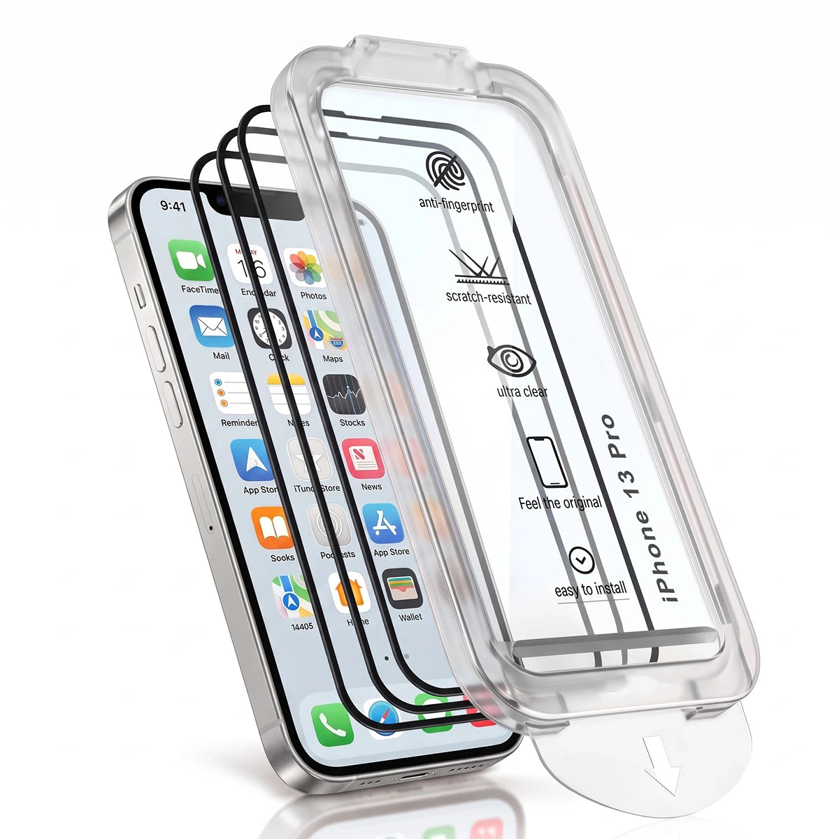 Align 3X Tempered Glass for iPhone 13 Pro | Pack of 3