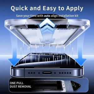 Premium Tempered Glass for iPhone 14| Bubble-Free Easy Applicator | Pack of 2 |