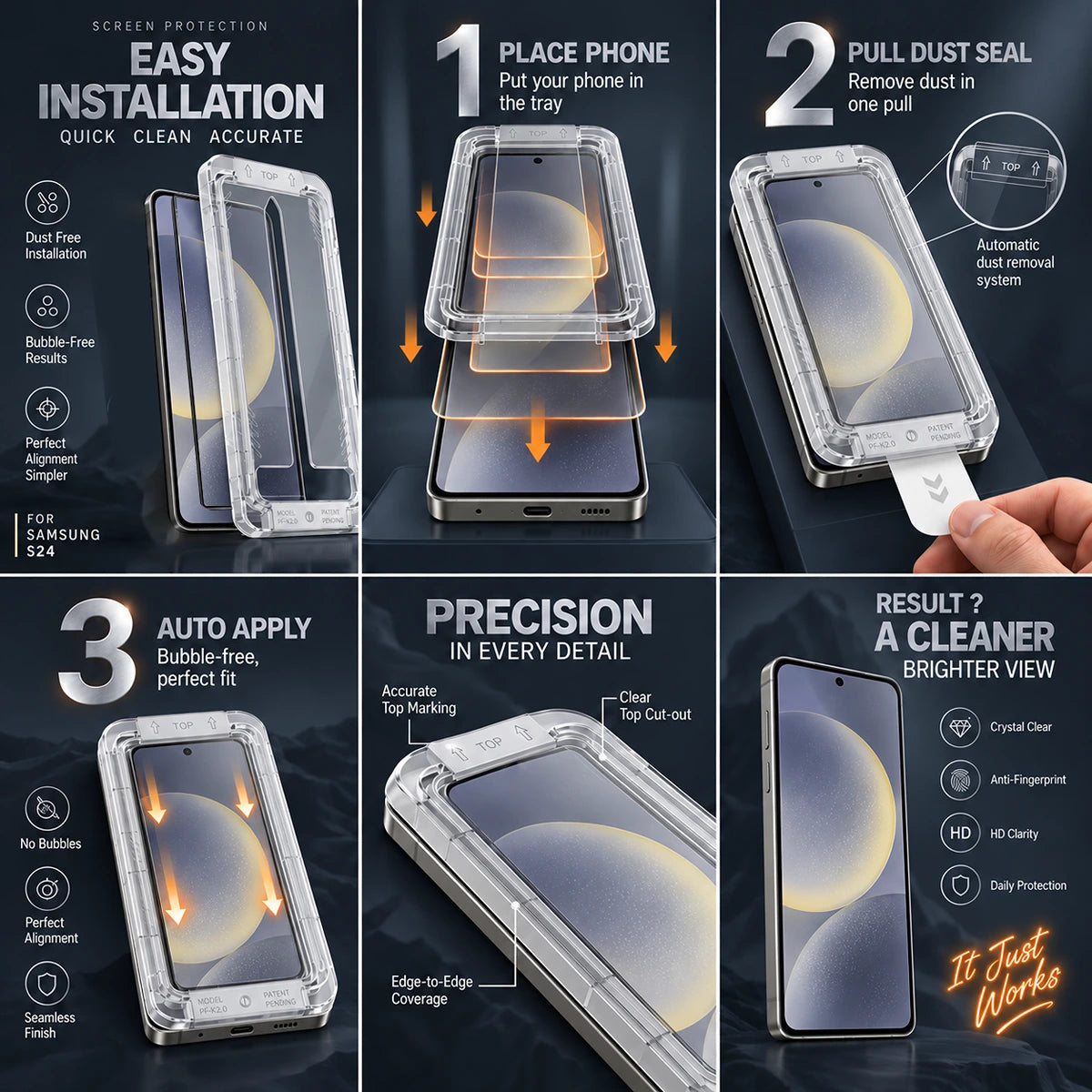 Align 3X Tempered Glass for Samsung S26 | Pack of 3