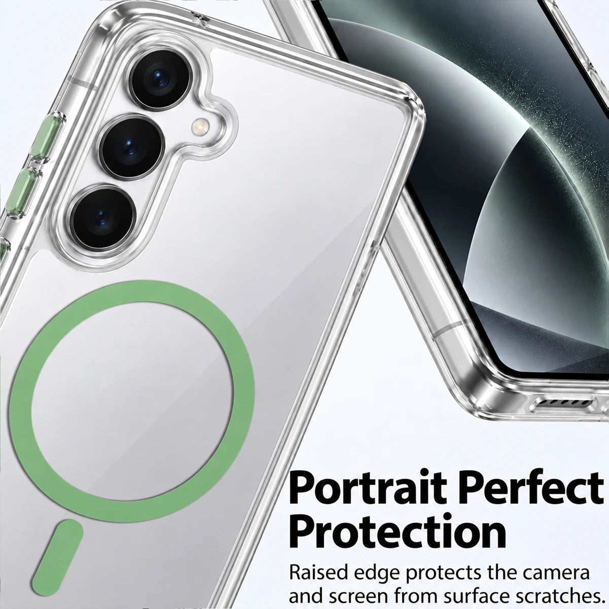 Karwan Magnetic Clear Case for Samsung Galaxy S24 – Anti-Yellowing MagSafe Cover