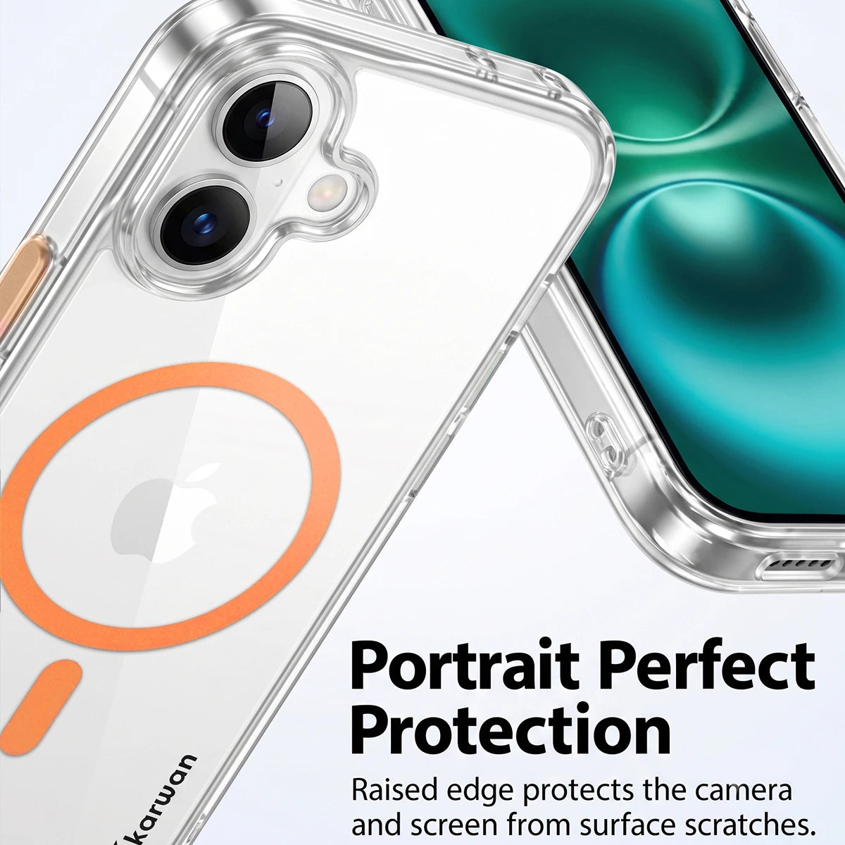 Karwan Magnetic Clear Case for iPhone 16 Plus – Anti-Yellowing MagSafe Cover