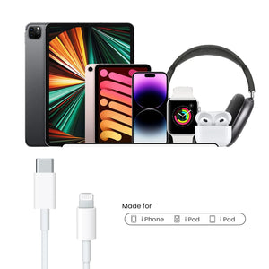 KARWAN Lightning to USB Charging Cable for iPhone, Fast Charging Data Sync Cord, White - Karwan accessories