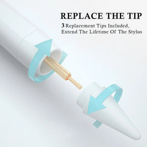 URBONIX iPad Stylus Pen with Display screen – Ultimate iPad tool for Ultra-Precision, comfort, Tilt-Sensitive, Rapid-Charging Design. - Karwan