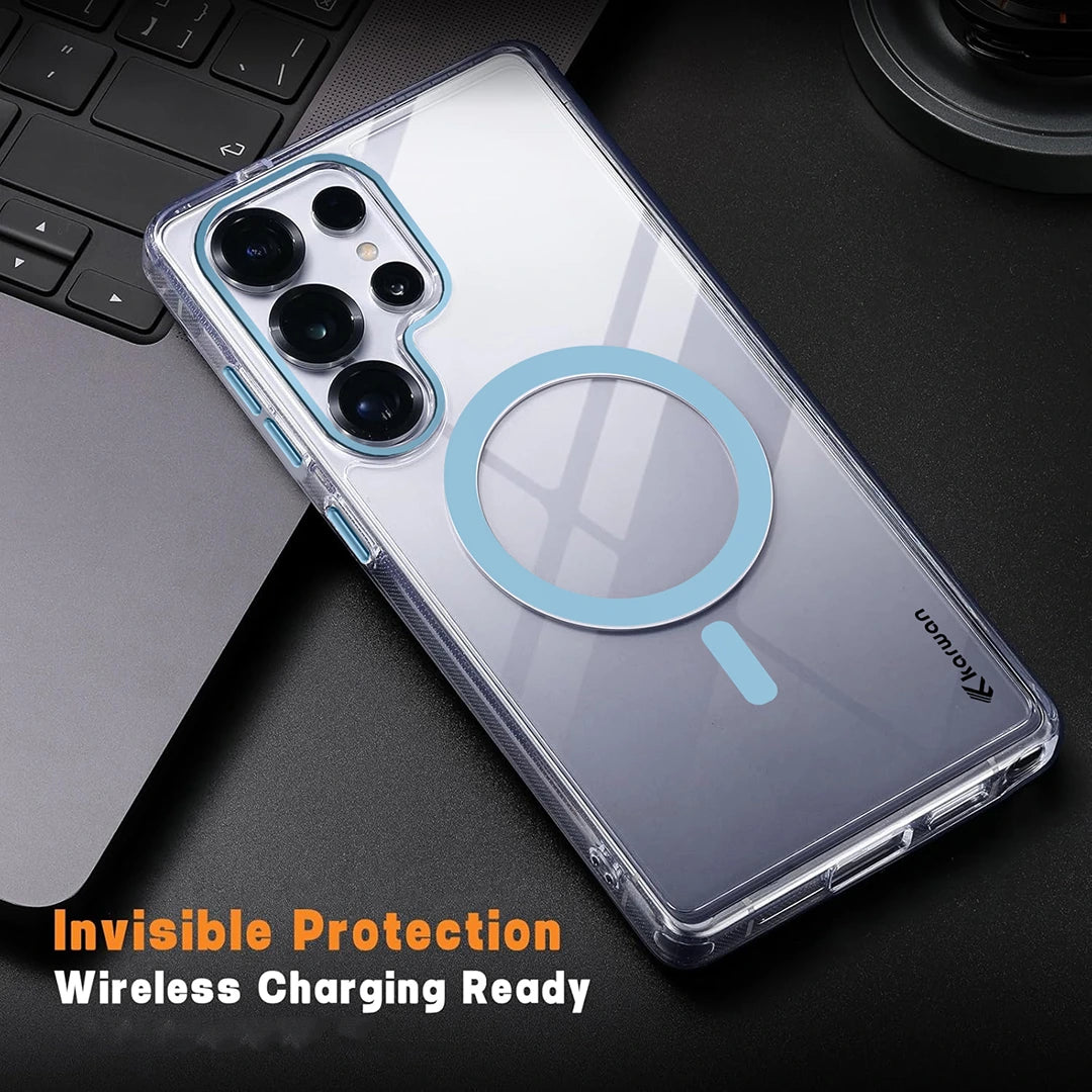 Karwan Magnetic Clear Case for Samsung Galaxy S26 Ultra – Anti-Yellowing MagSafe Cover