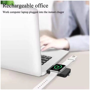 Karwan® Wireless Watch Charger – Fast Charging for Apple iWatch & Samsung Smartwatches | 3W Type-C Pad