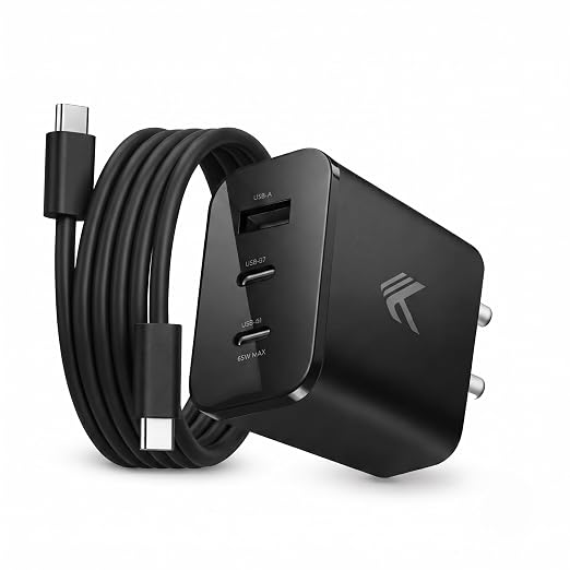 KARWAN 65W GaN Multi Pro Adapter with USB Type-C to Type-C Cable