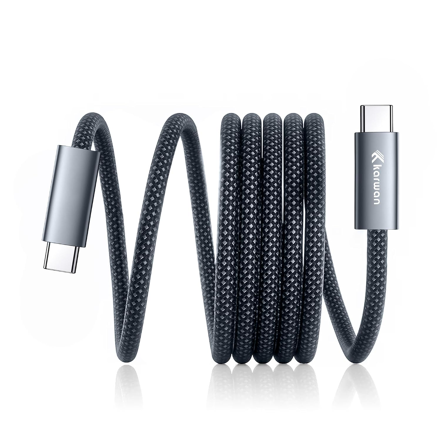 KARWAN 100W Braidex Cord USB Type-C to Type-C Fast Charging Cable