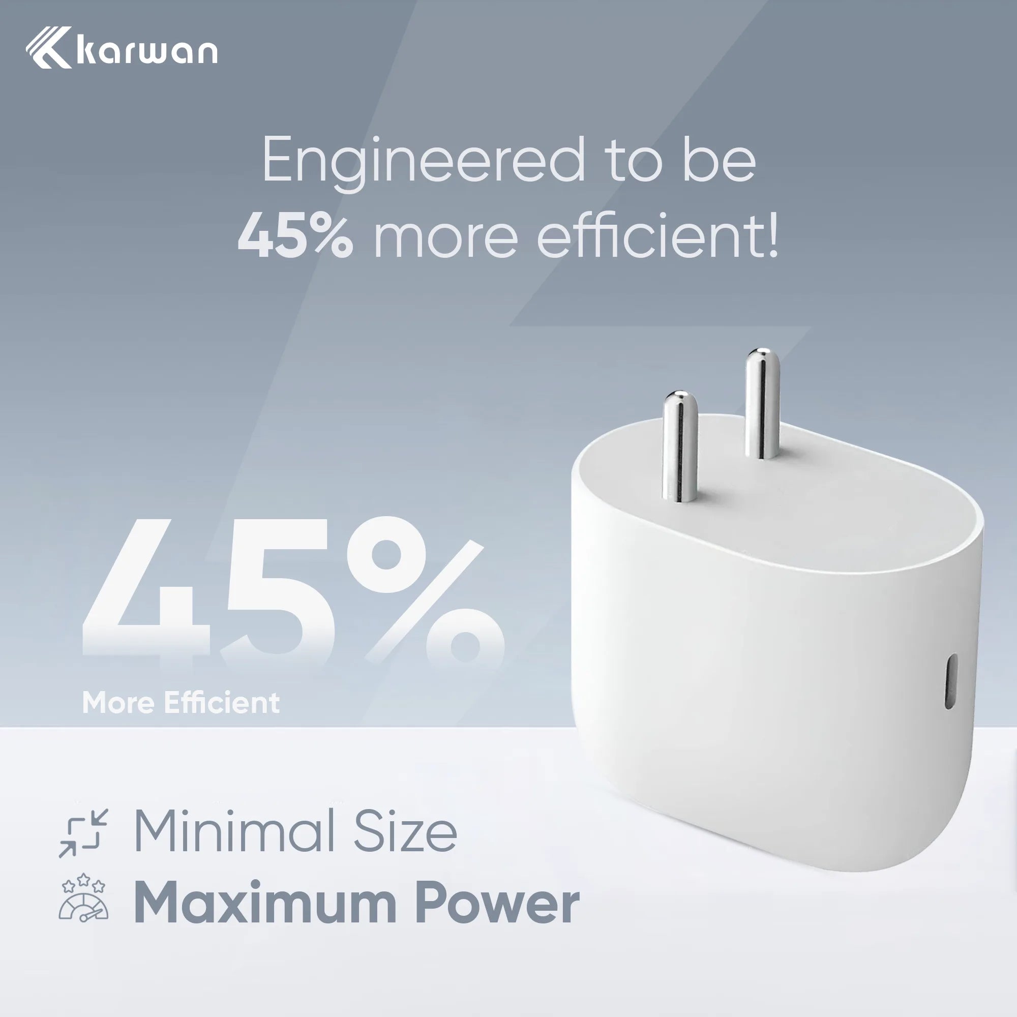 KARWAN 45W PD & PPS Rapid Fast Charging Adapter with Type C Cable For Google Devices - Karwan