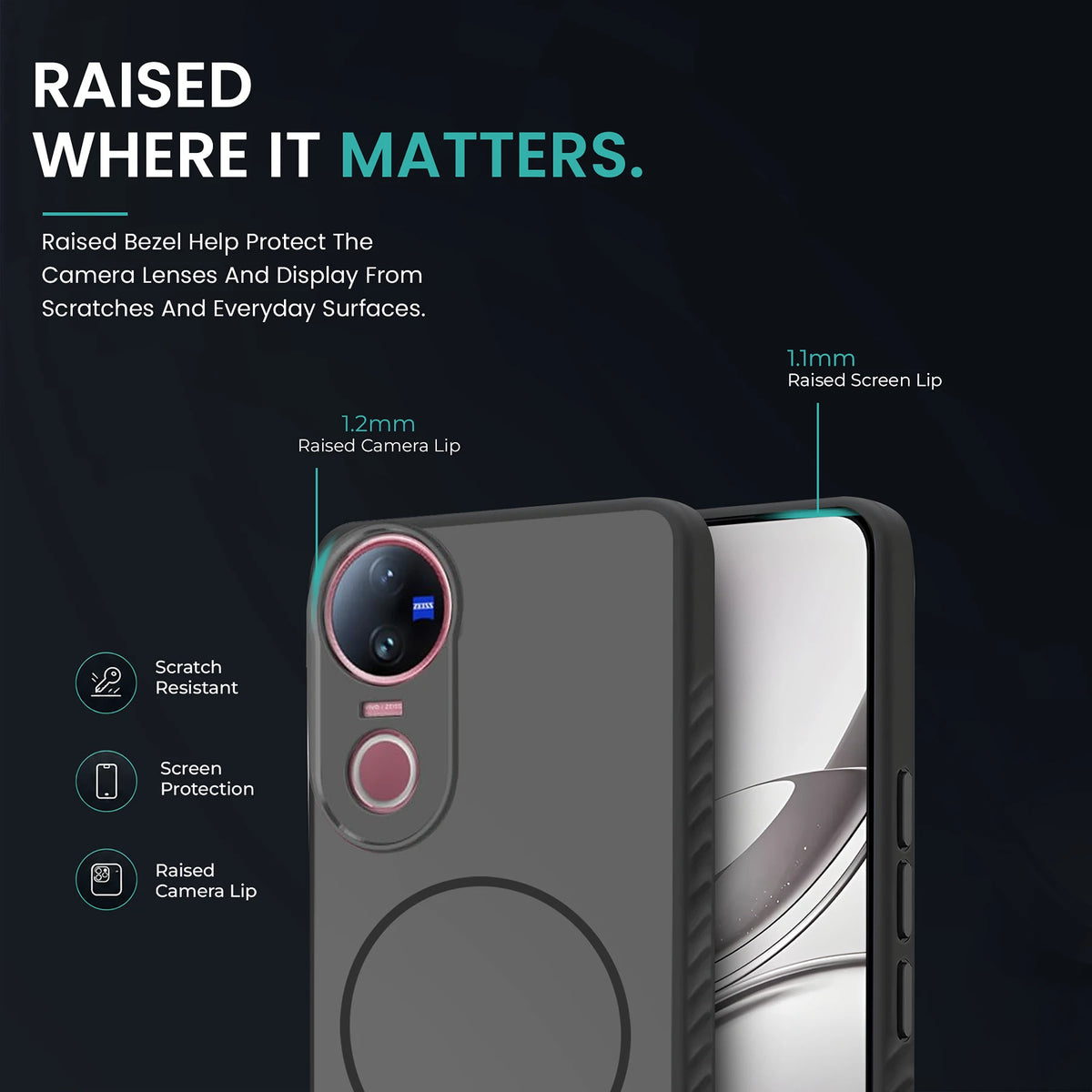 KARWAN D-GRIP MAGEAZE CASE Cover For Compatible With Vivo V50