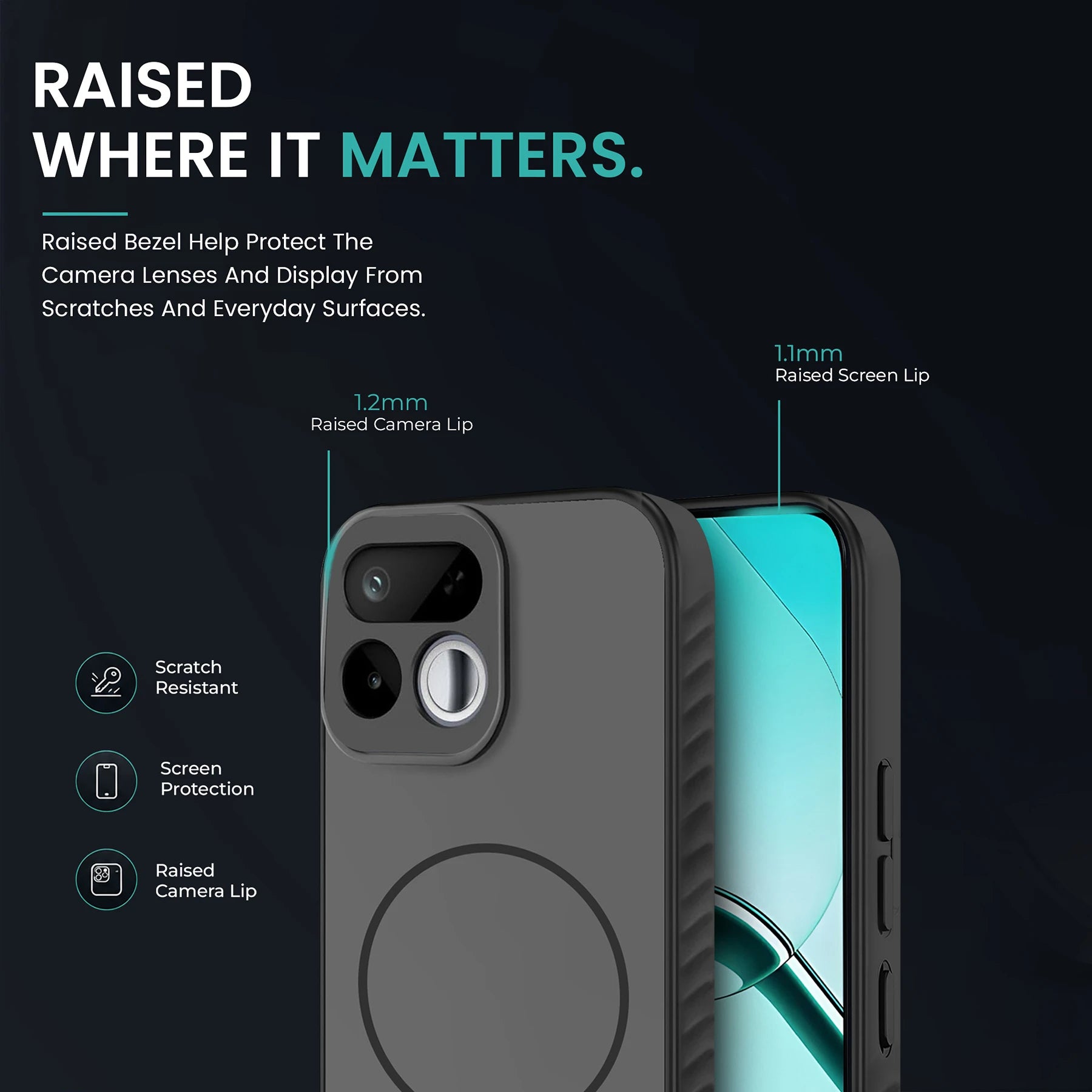 KARWAN D-GRIP MAGEAZE CASE Cover For Compatible With Realme 16T