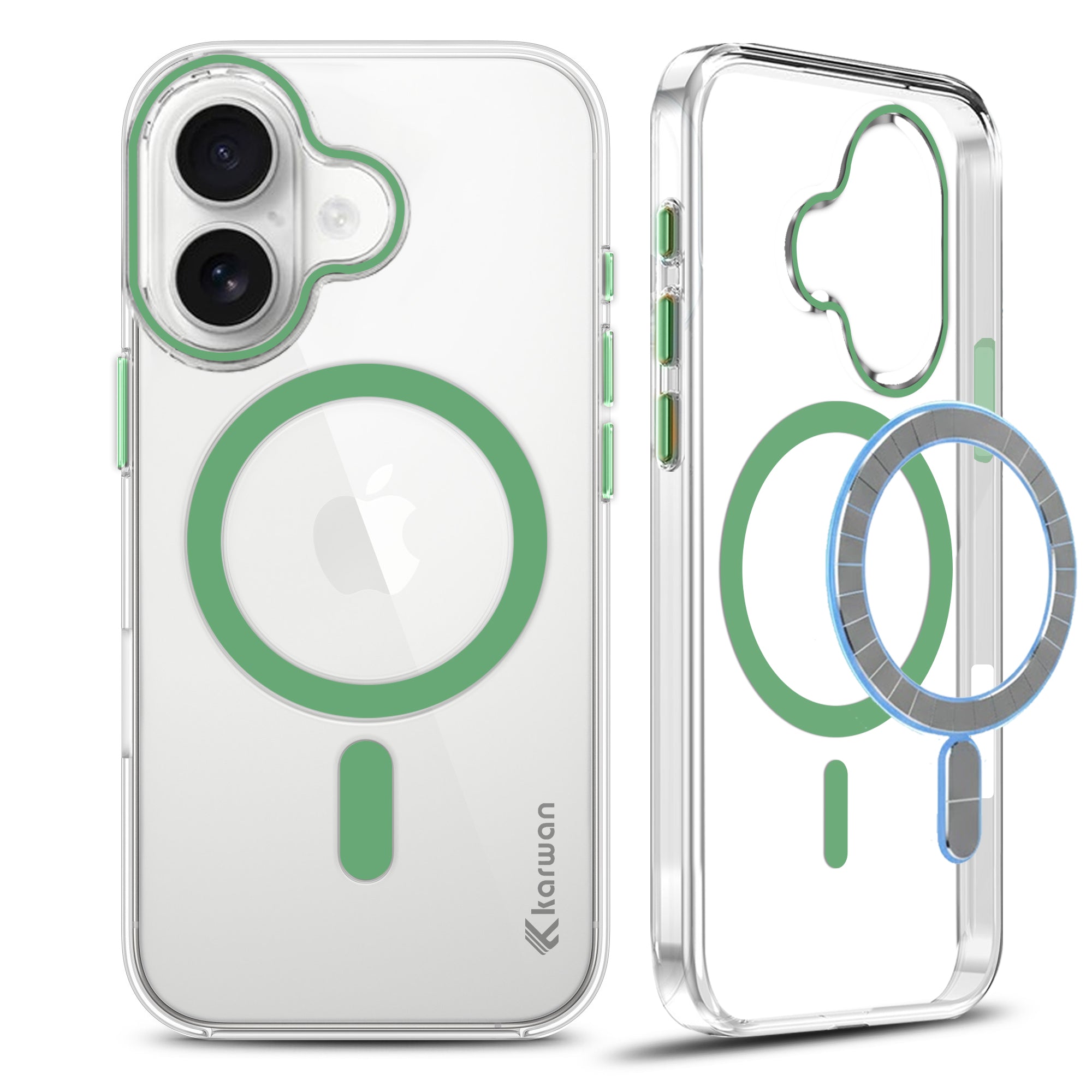 Karwan MagSafe iPhone 17 Case – Strong Magnetic Transparent Cover – India