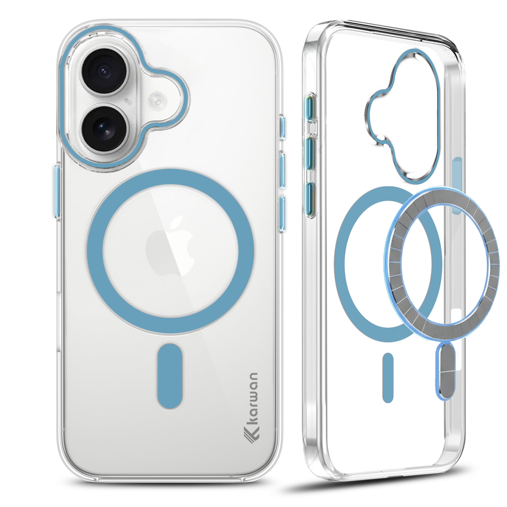 Karwan Magnetic Clear Case for iPhone 17