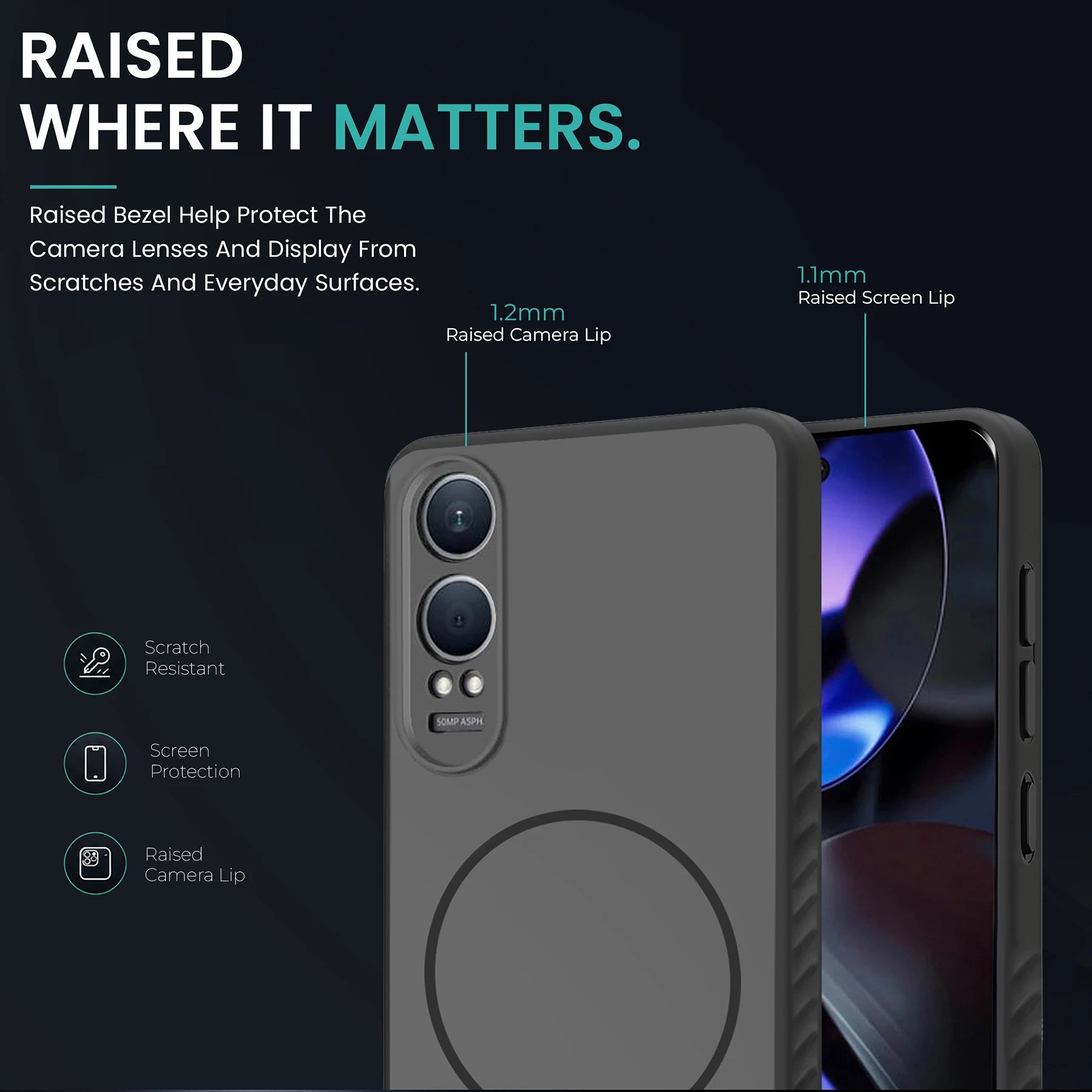 KARWAN D-GRIP MAGEAZE CASE Cover For Compatible With Oneplus Nord CE4 Lite