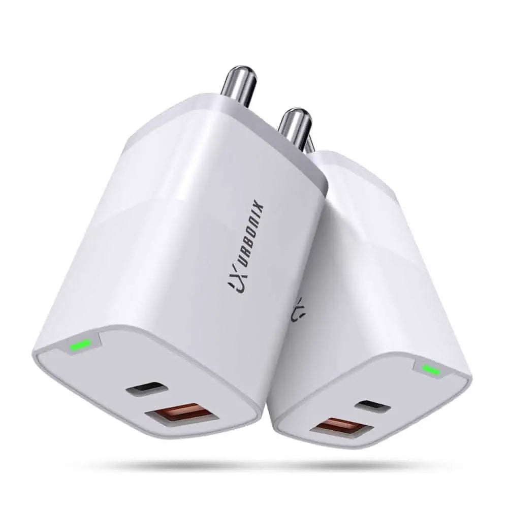 Urbonix 65W Fast Charging Adapter Only with Dual USB Ports | High Efficiency and Safety