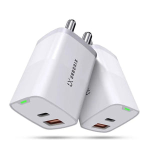 Urbonix 65W Fast Charging Adapter Only with Dual USB Ports | High Efficiency and Safety