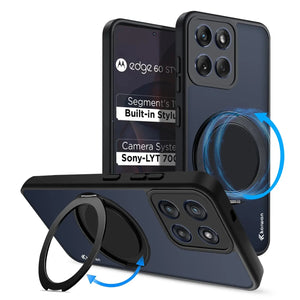 Karwan GhostRing MagSafe Rotating Ring Stand Case For Motorola Edge60 Fusion - Karwan