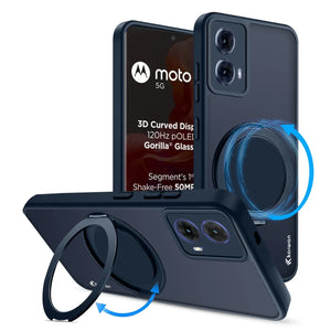 Karwan GhostRing MagSafe Rotating Ring Stand Case For Motorola G85 - Karwan