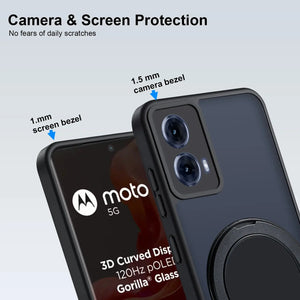 Karwan GhostRing MagSafe Rotating Ring Stand Case For Motorola G85 - Karwan