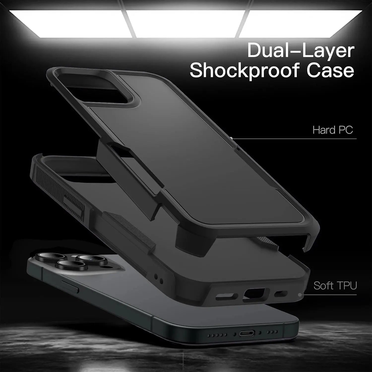 Karwan Immortal Dual Layer iPhone 16 E Rugged Back Case - Karwan