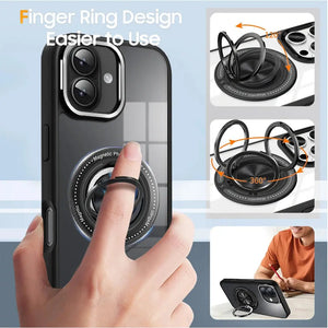 Karwan Orbit 360° Magsafe Ring Stand Case for iPhone 16 - Premium Case Cover by Karwan