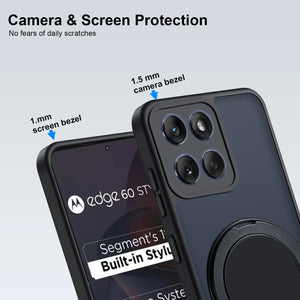 Karwan GhostRing MagSafe Rotating Ring Stand Case For Motorola Edge 50 Karwan