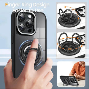 Karwan Orbit 360° Magsafe Ring Stand Case for iPhone 15 Pro - Premium Case Cover by Karwan