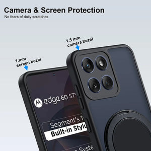 Karwan GhostRing MagSafe Rotating Ring Stand Case For Motorola Edge60 Fusion - Karwan