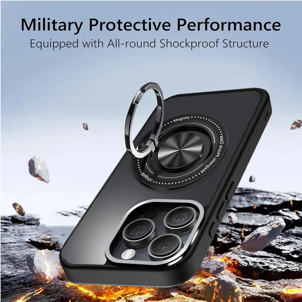 Karwan Orbit 360° Magsafe Ring Stand Case for iPhone 15 Pro - Premium Case Cover by Karwan