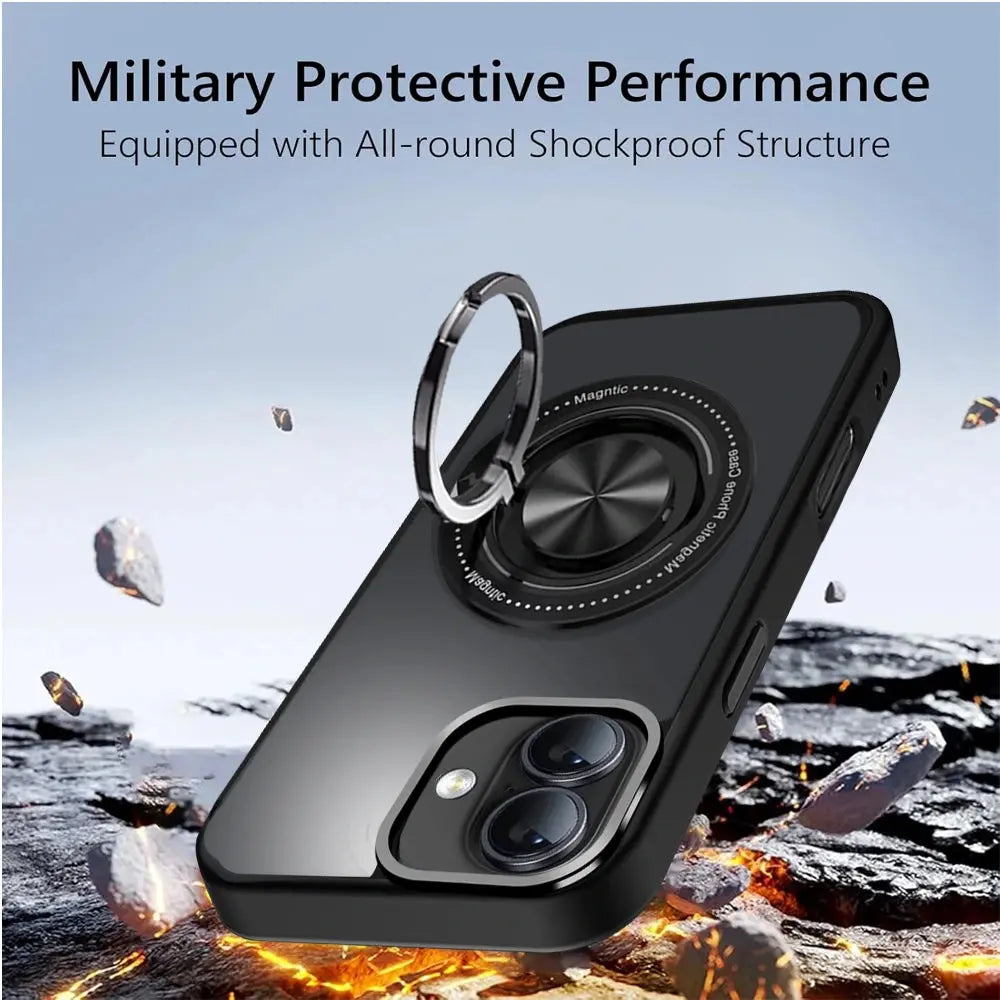 Karwan Orbit 360° Magsafe Ring Stand Case for iPhone 16 - Premium Case Cover by Karwan