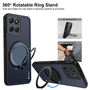 Karwan GhostRing MagSafe Rotating Ring Stand Case For Motorola Edge60 Stylus - Karwan