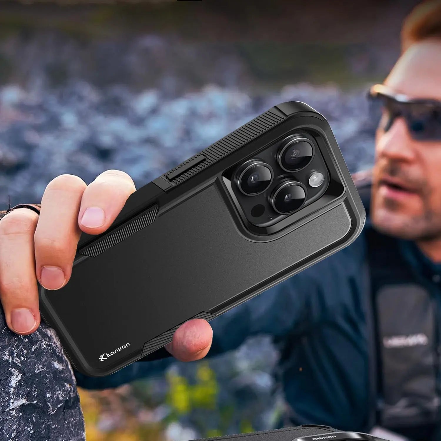 Karwan Immortal Dual Layer For iPhone 15 Pro Rugged Back Case Karwan