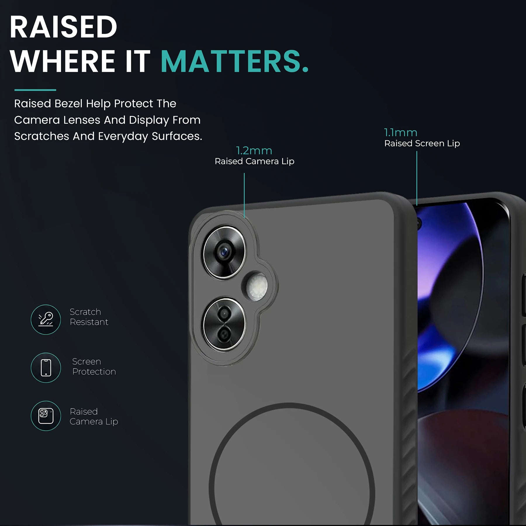 KARWAN D-GRIP MAGEAZE CASE Cover For Compatible With Oneplus Nord CE3 Lite