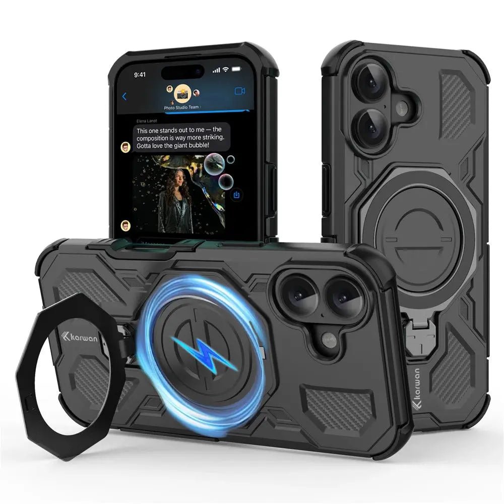Karwan Vanguard Rugged Kickstand MagSafe Case for iPhone 17 - Karwan