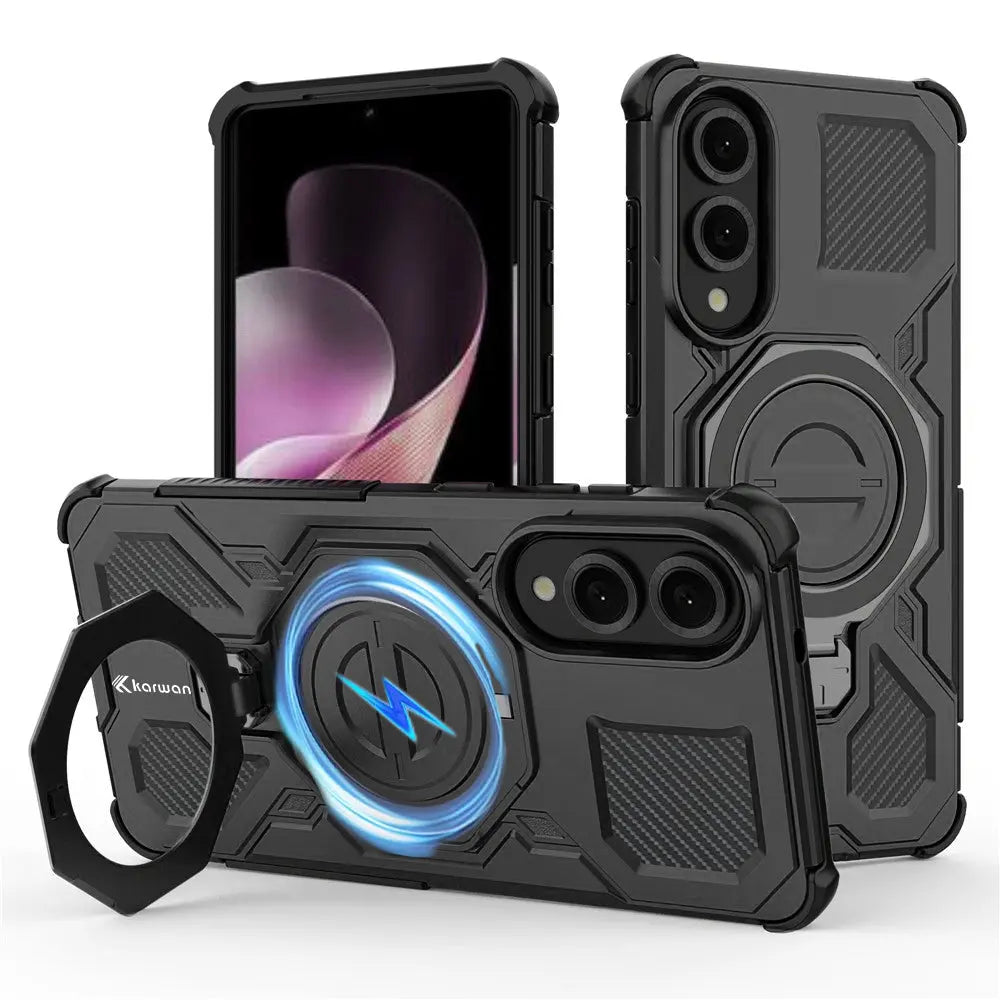 Karwan Vanguard Rugged Kickstand MagSafe Case for Samsung Galaxy S25 Edge - Karwan