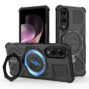 Karwan Vanguard Rugged Kickstand MagSafe Case for Samsung Galaxy S25 Edge - Karwan